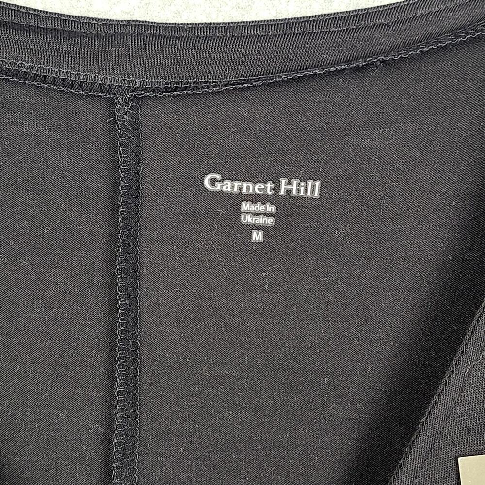 Garnet Hill Prato Knit Boatneck Kimono Sleeve Wide Leg Jumpsuit Black Medium NEW - Picture 7 of 13